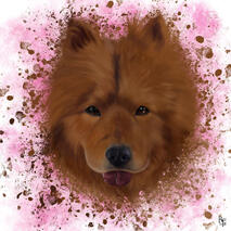 - Cherry - Custom Commission Memorial Digital Dog Portrait